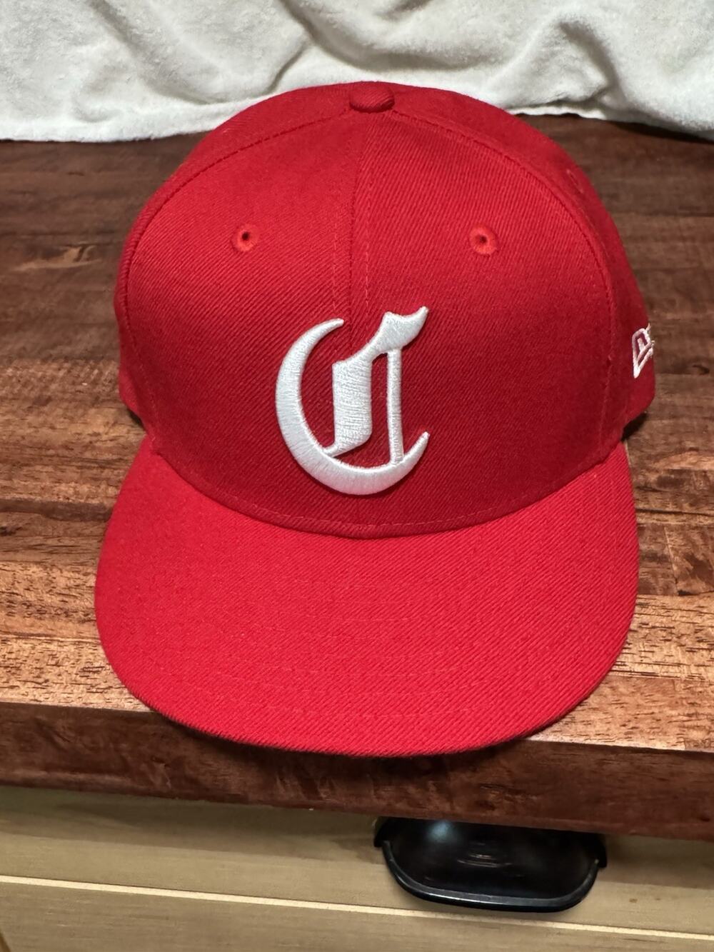 New Era 59FIFTY Cincinnati Reds MLB Fitted Hat Script C Size 7 1/8